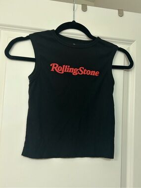 Rolling Stone Crop Muscle Tank